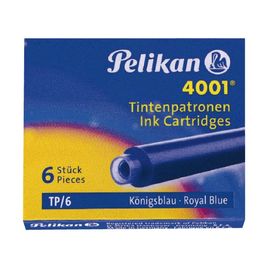 Comprar Caja 6 cartuchos cortos Pelikan  para pluma TP/6 azul real