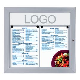 Comprar Portamenús mural con led 2x A4