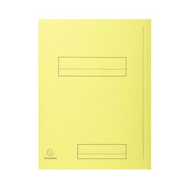 Comprar Pack de 50 subcarpetas impresa de cartulina 2 solapas SUPER 250 (210 gr.) amarillo canario