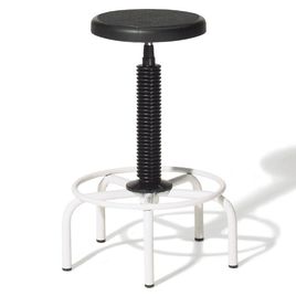 Comprar Taburete con estructura metálica y base de 5 pies husillo giratorio tapizado plástico
