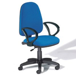 Comprar Silla de oficina Single contacto permanente con brazos tapizado 1 negro