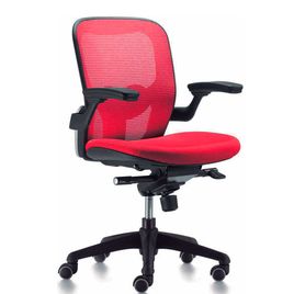 Comprar Silla de oficina Roses-Pompeya con brazos respaldo en malla y asiento en nido de abeja mecanismo syncro tapizado 1 negro