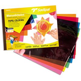 Comprar Cuaderno manualidades 10h papel celofán 32x24cm colores surtidos